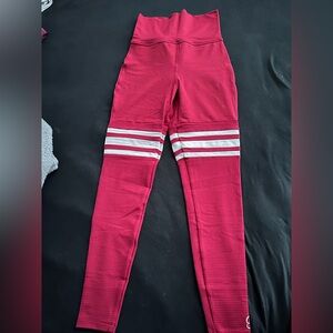 Bombshell sportswear thigh high red leggings. Used once